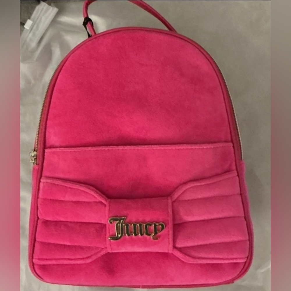 Juicy Couture Pink Backpack with Bow